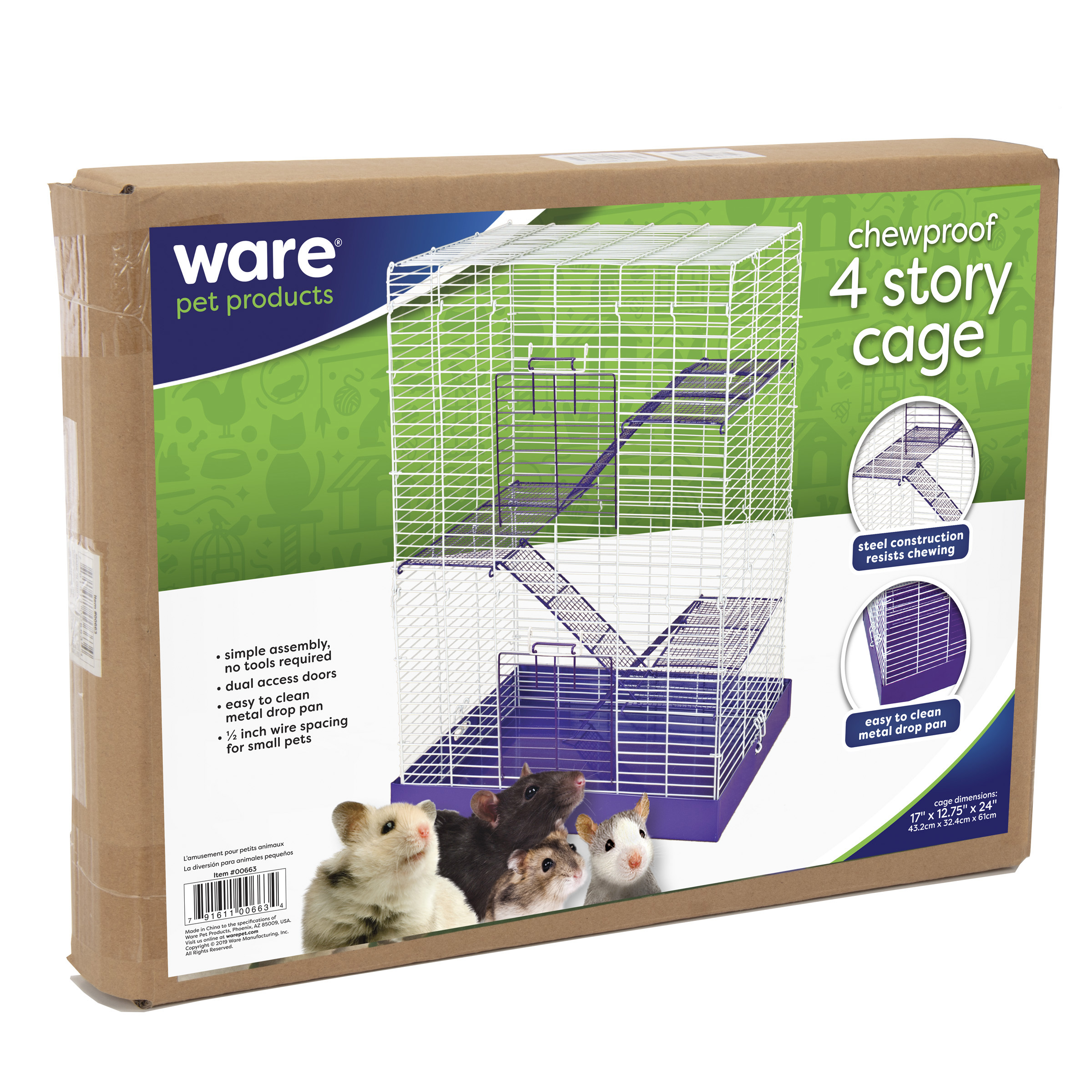 Ware chew proof 4 2025 story small animal cage