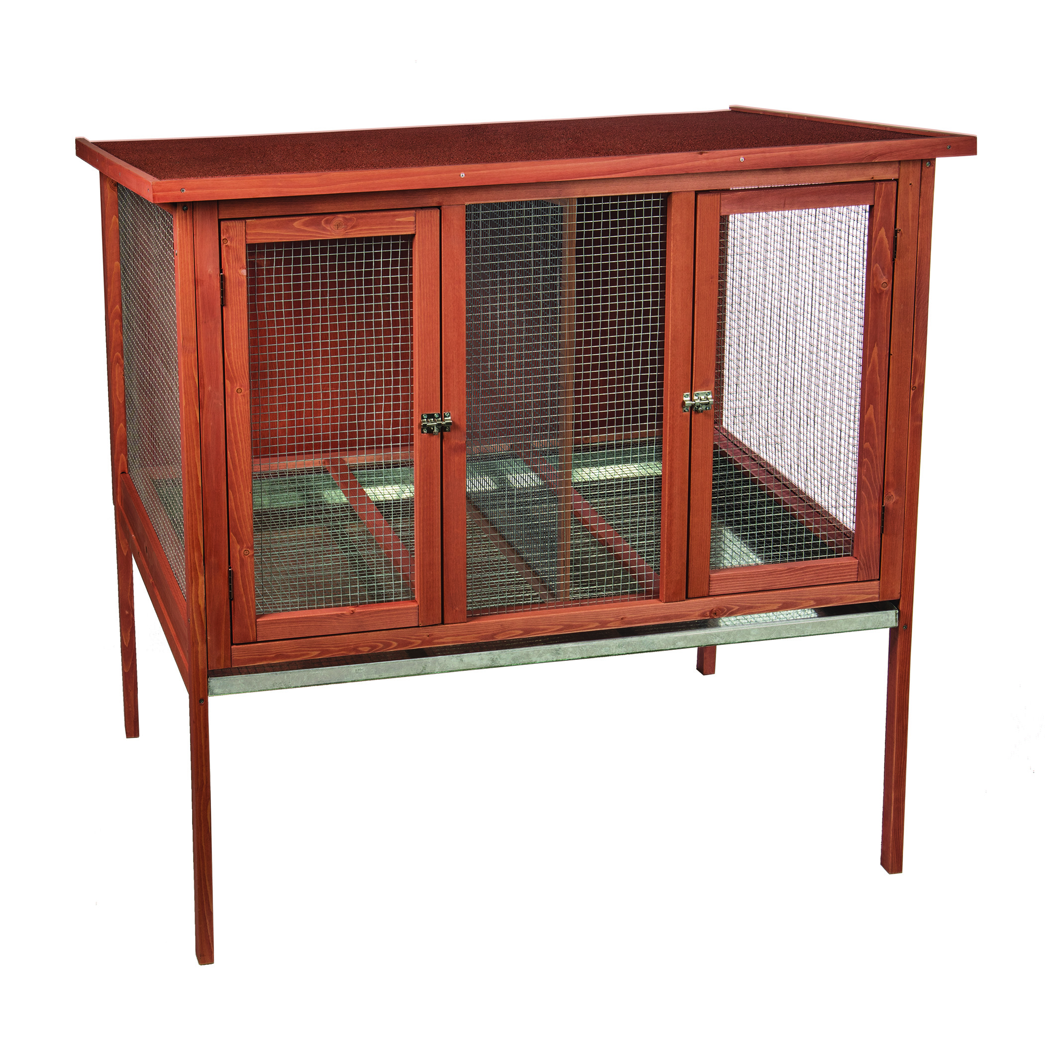 Side by side 2024 double rabbit hutch