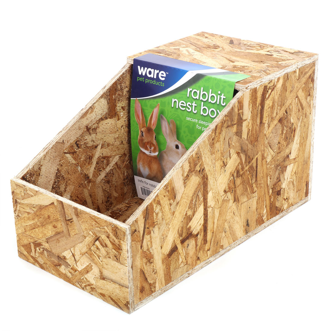 Orchard Produce Display Bin 4' x 4' with Liner and Casters - Wood Grain  Plastic