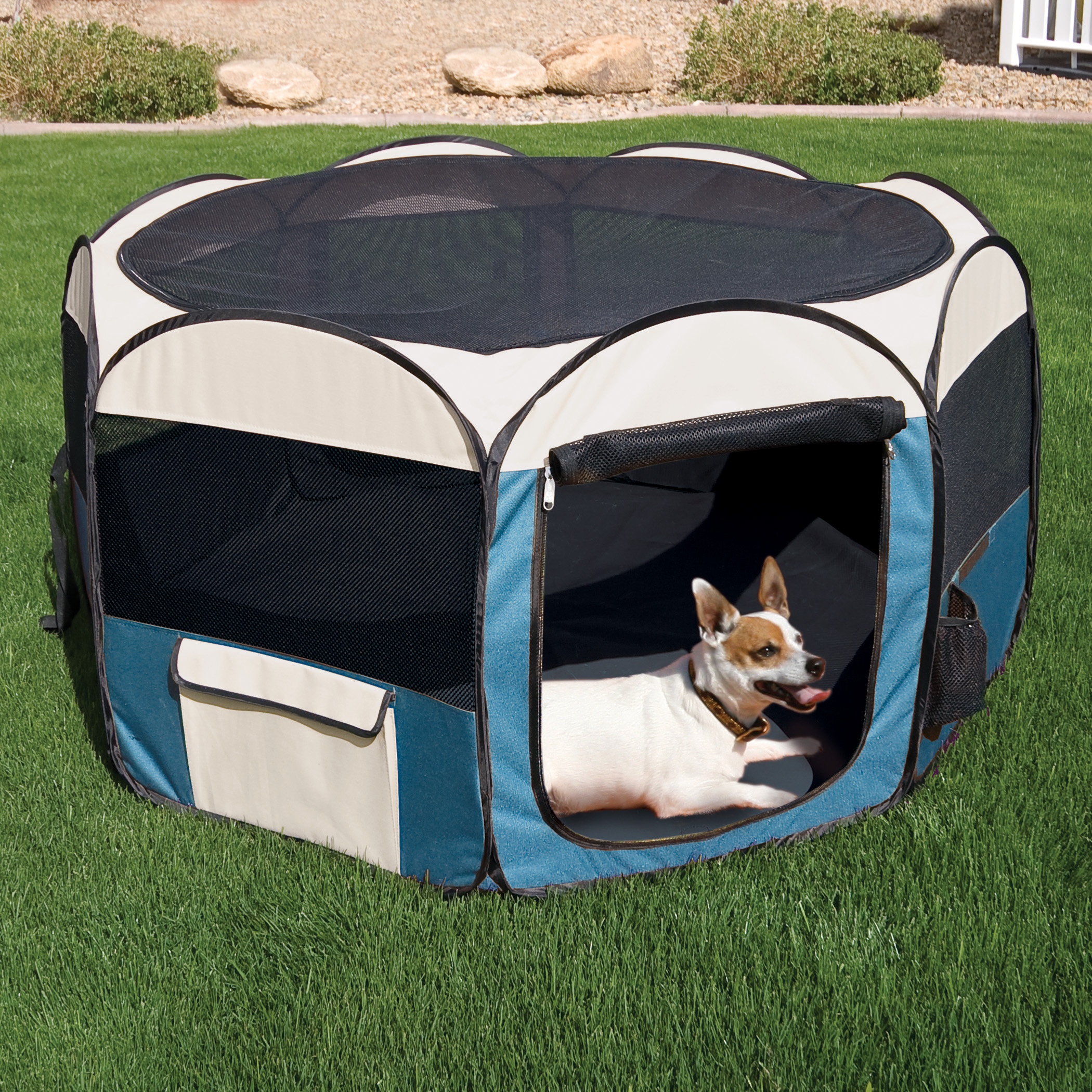 Dog pop shop up playpen