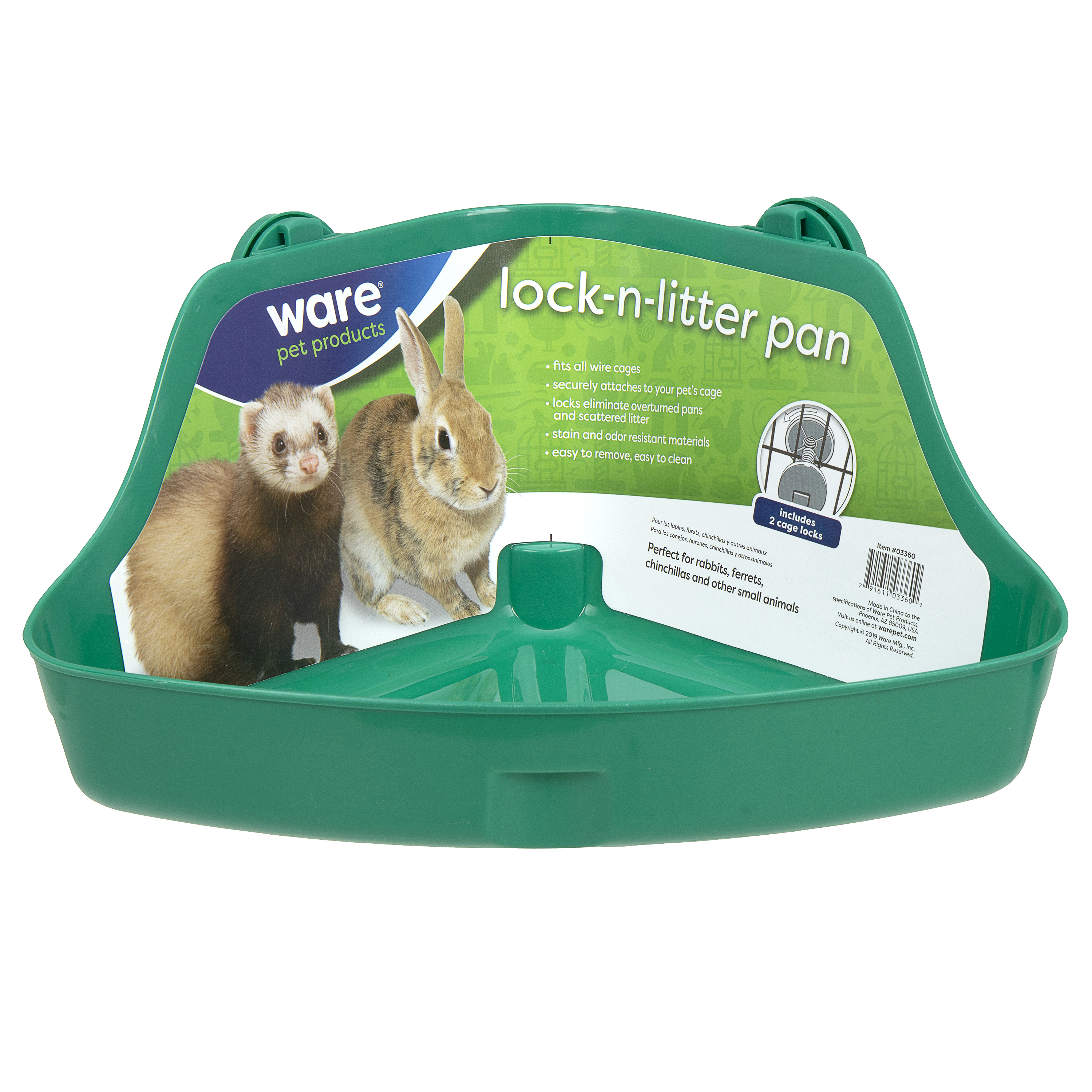 Lock n shop litter pan