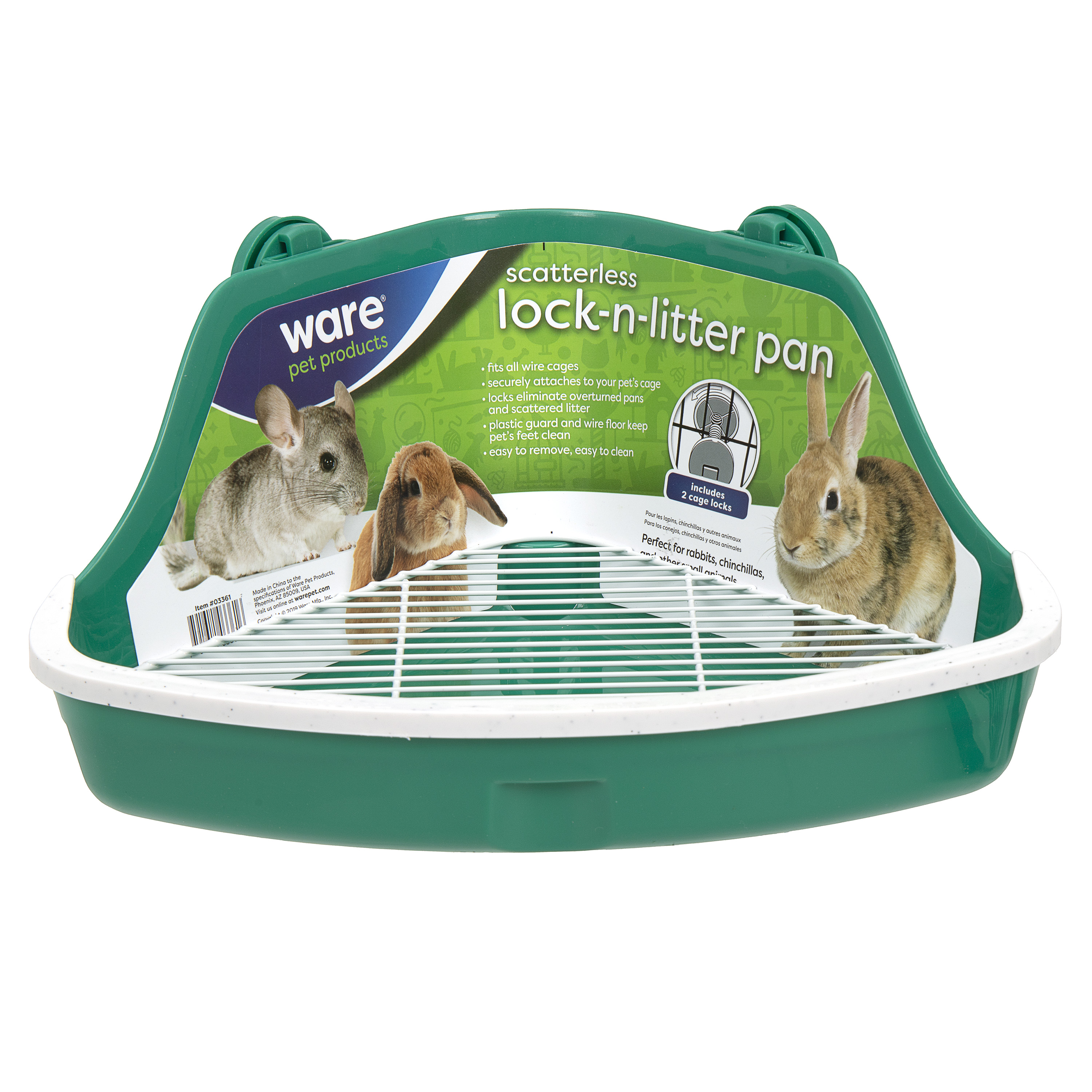 Scatterless Lock-N-Litter Pan - 03361 - Ware Pet Products