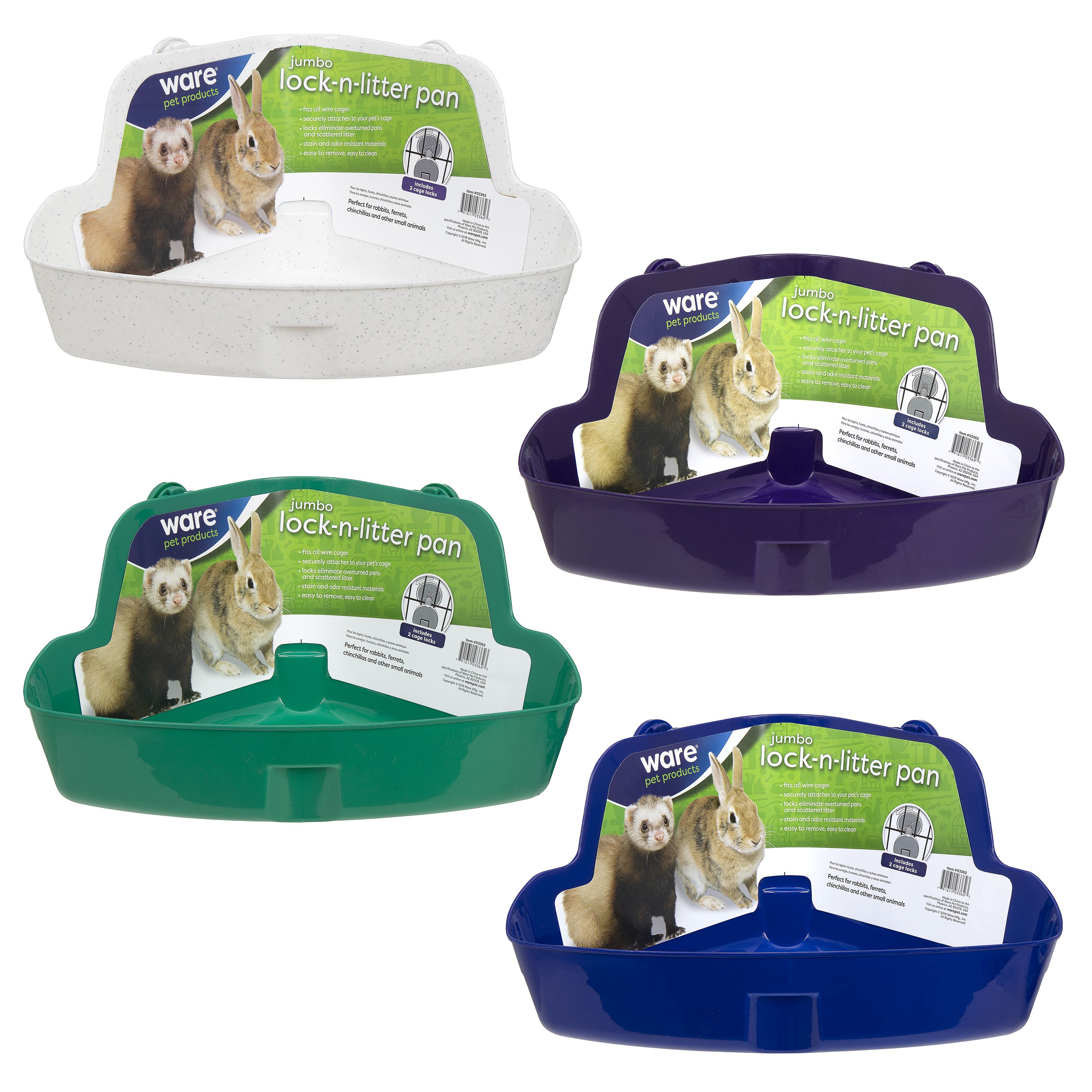 Lock-N-Litter Pan, Jumbo - 03362 - Ware Pet Products