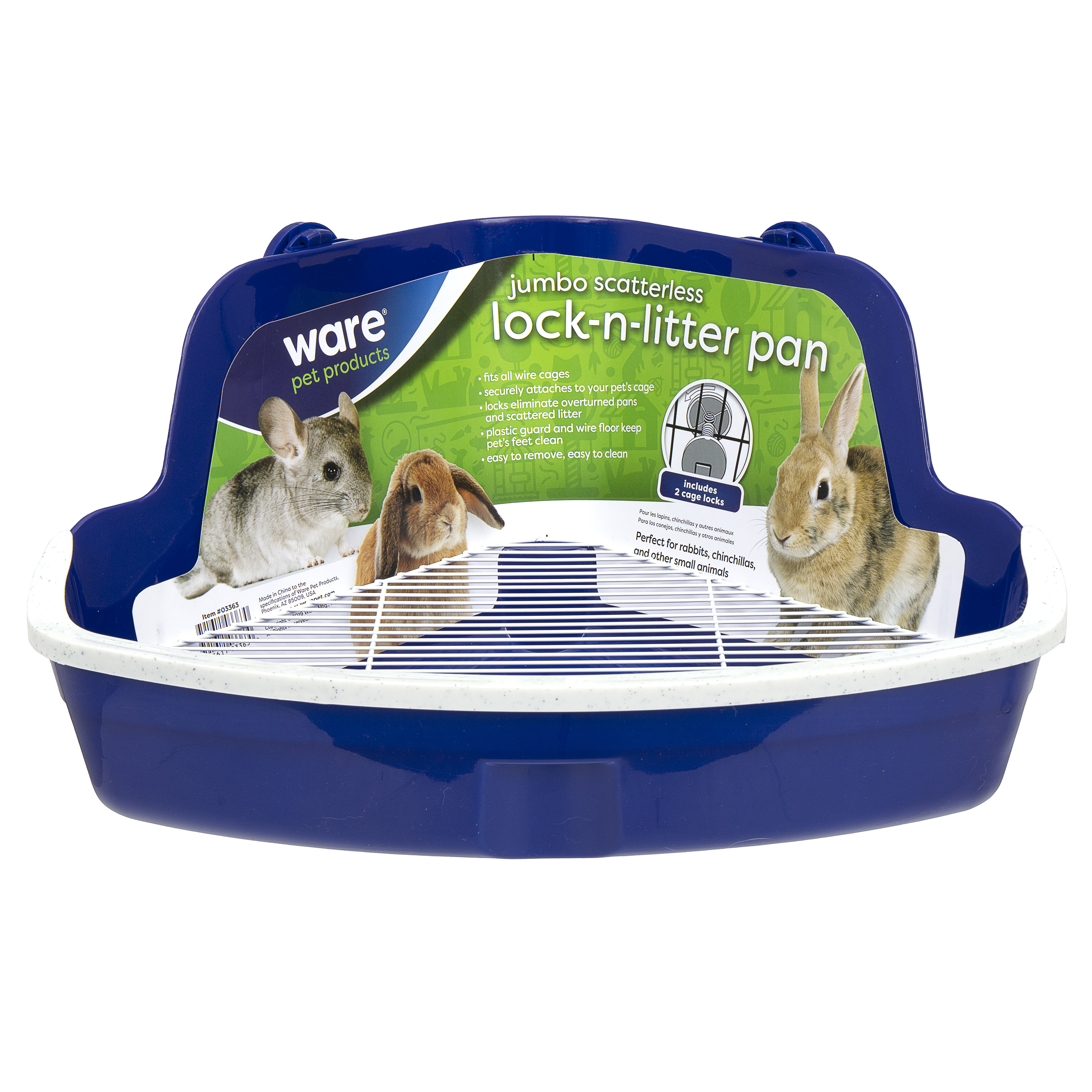 Scatterless Lock-N-Litter Pan - 03363 - Ware Pet Products