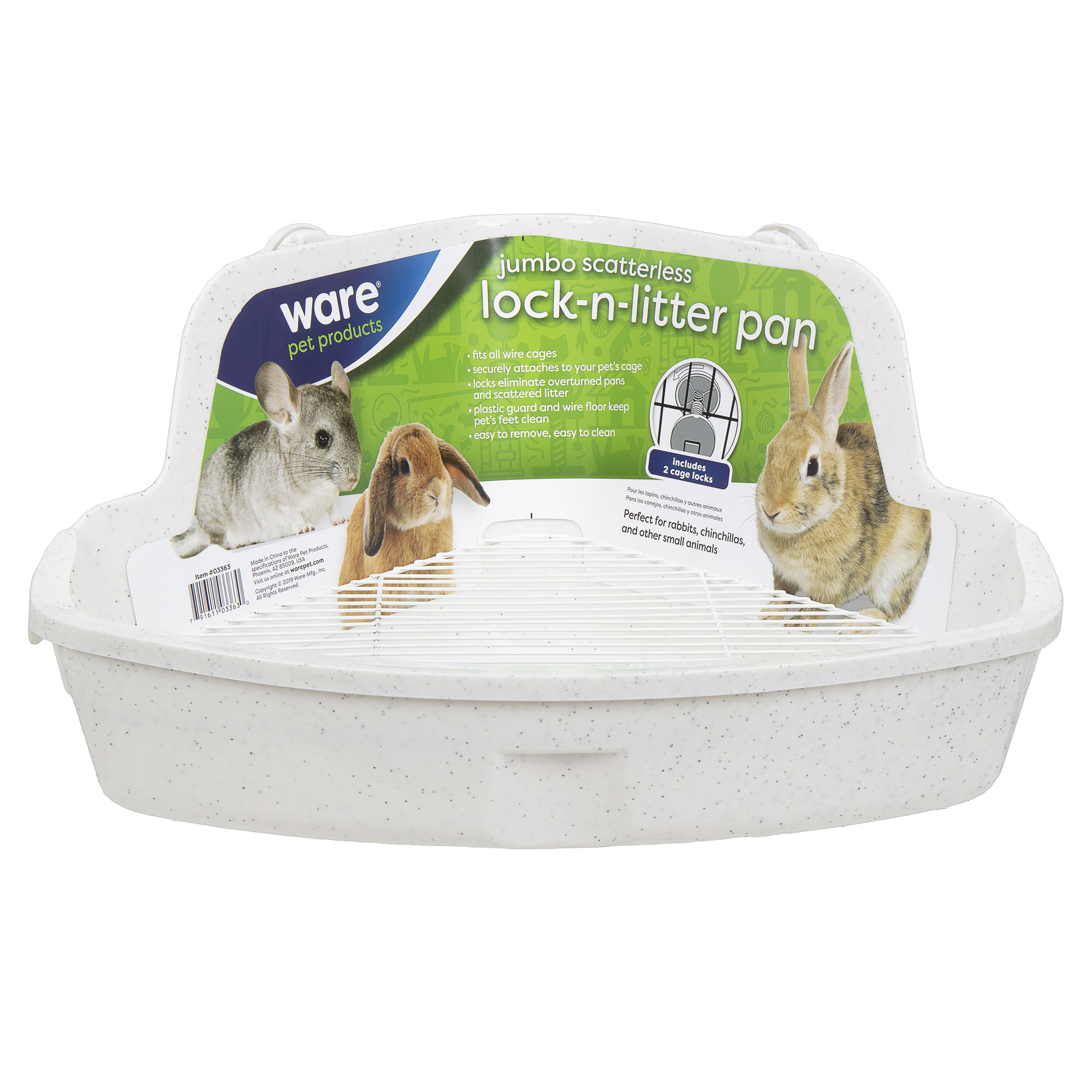 Scatterless Lock-N-Litter Pan - 03363 - Ware Pet Products