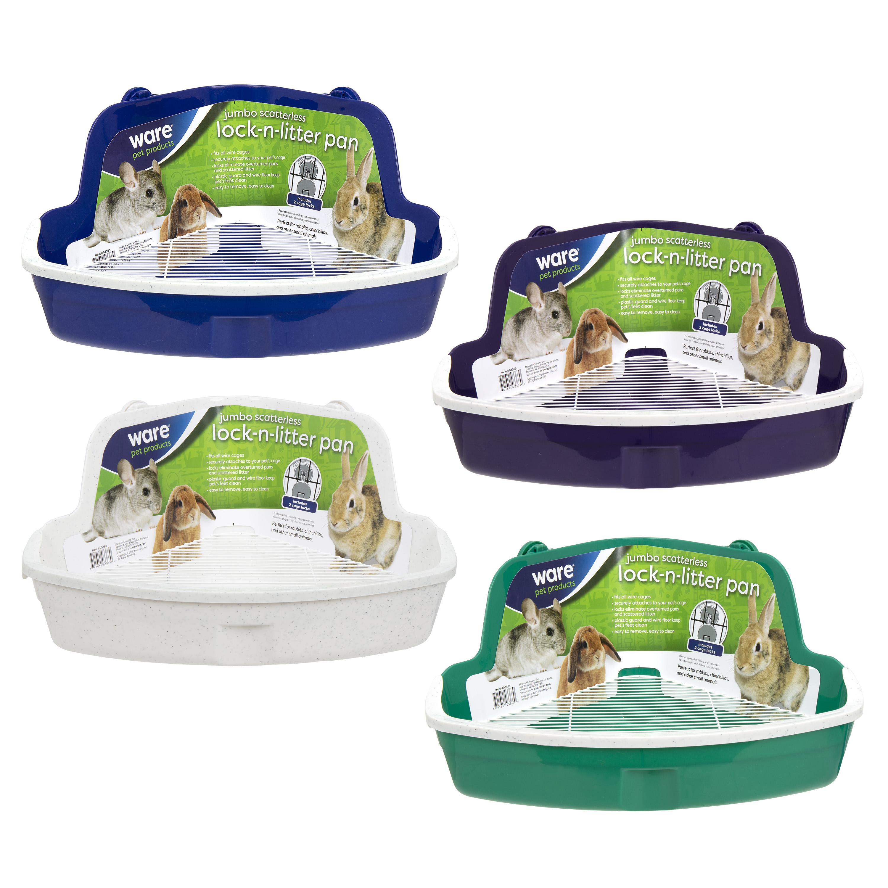 Scatterless Lock-N-Litter Pan - 03363 - Ware Pet Products