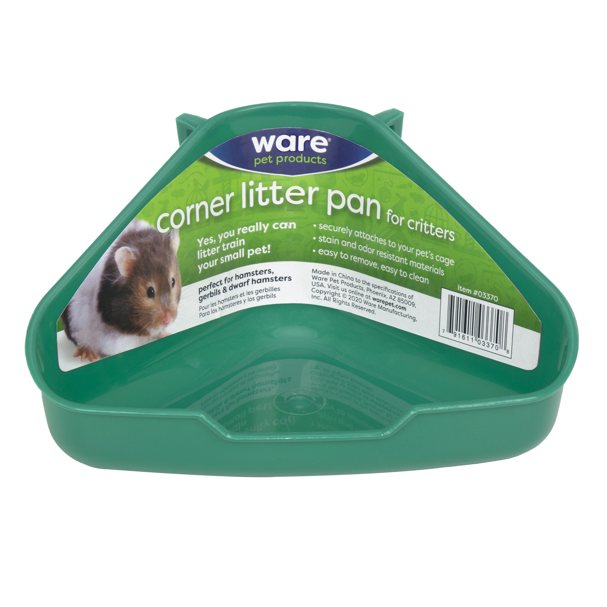 Hi corner outlet litter pan