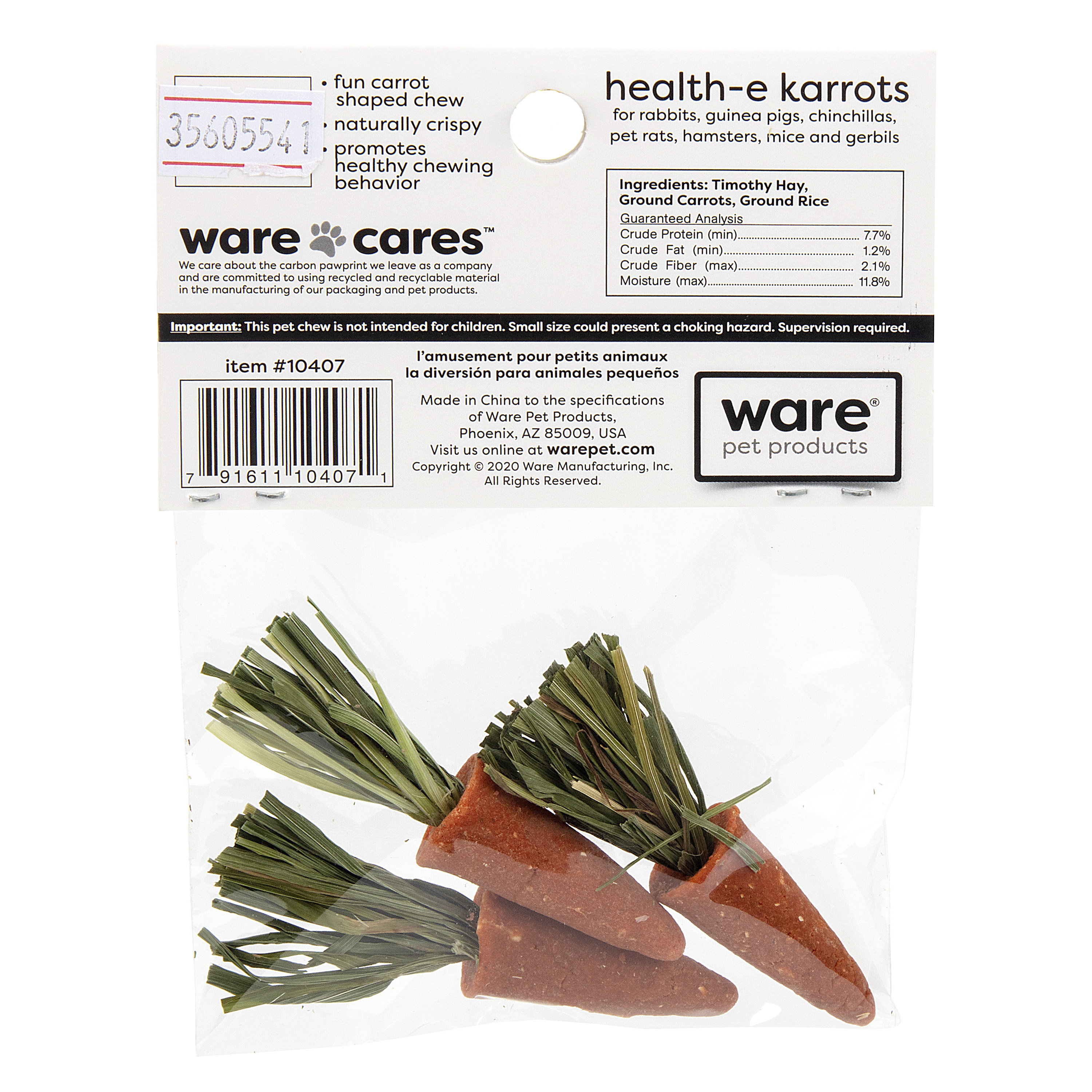 Health-E Karrots - 10407 - Ware Pet Products