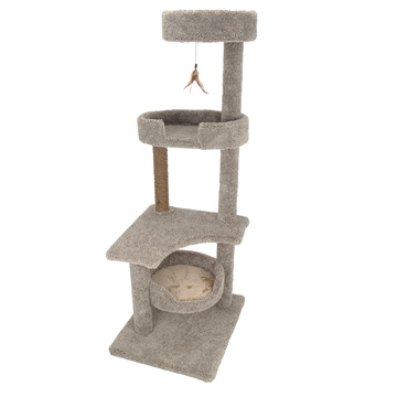 Whisker city deluxe cat shop home with jute rope