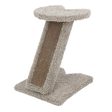 Corner scratching outlet post