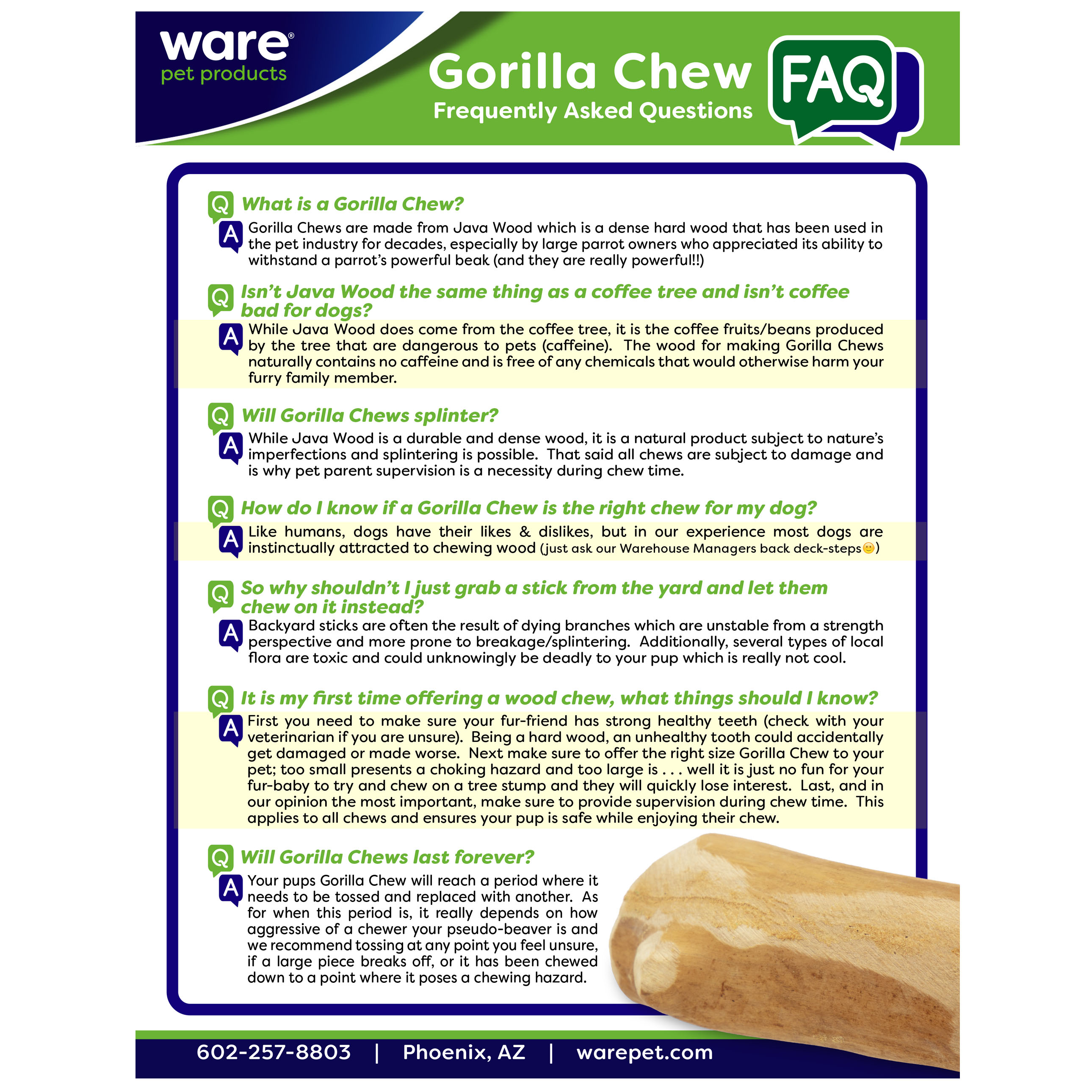 Gorilla Chew L - 18503 - Ware Pet Products